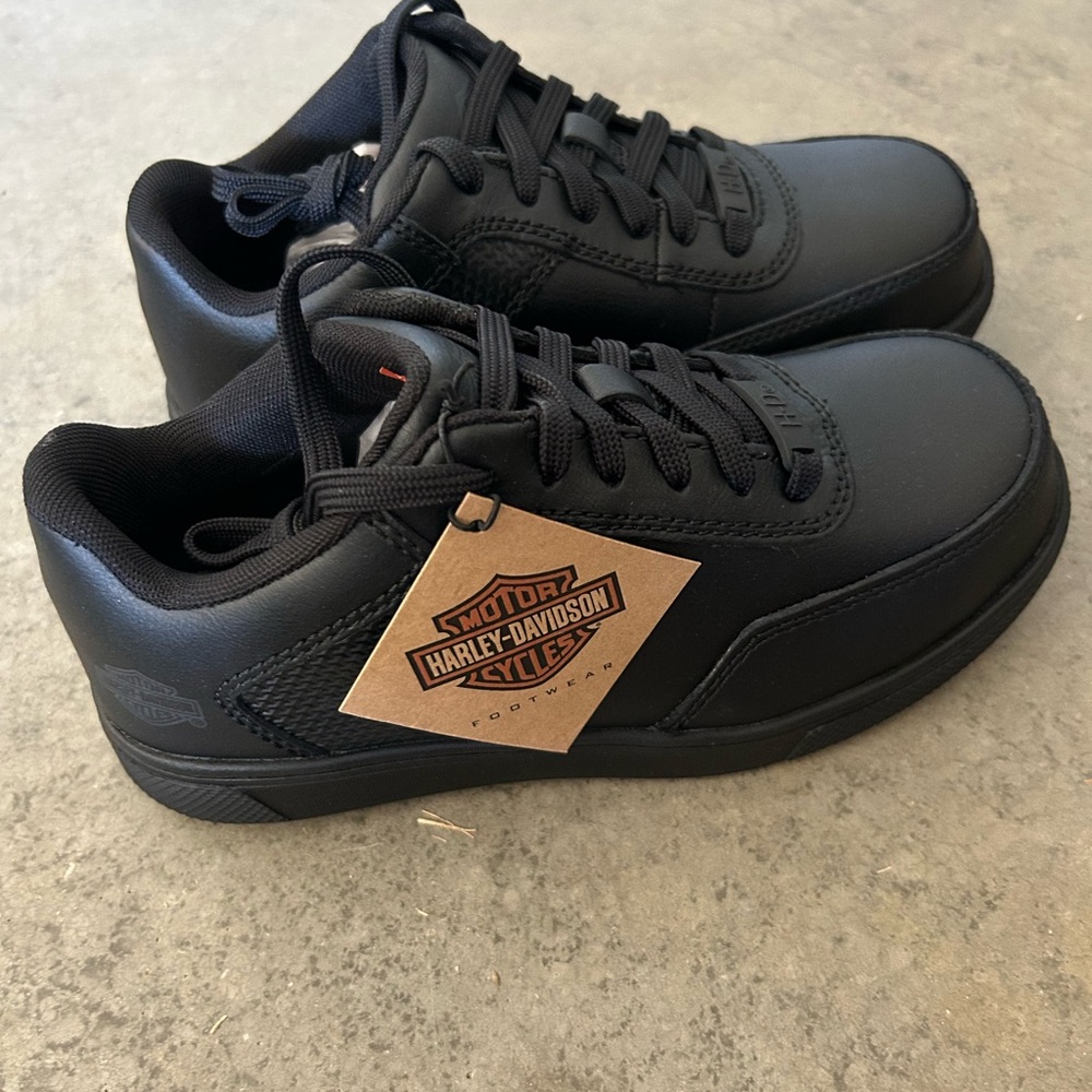 Harley-Davidson Men’s or Women’s All-Black Low-Top Sneakers